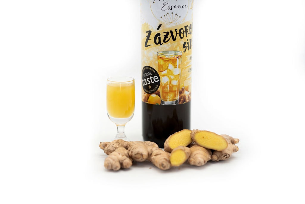 zázvorový sirup, bio peruánský zázvor, moravia essence